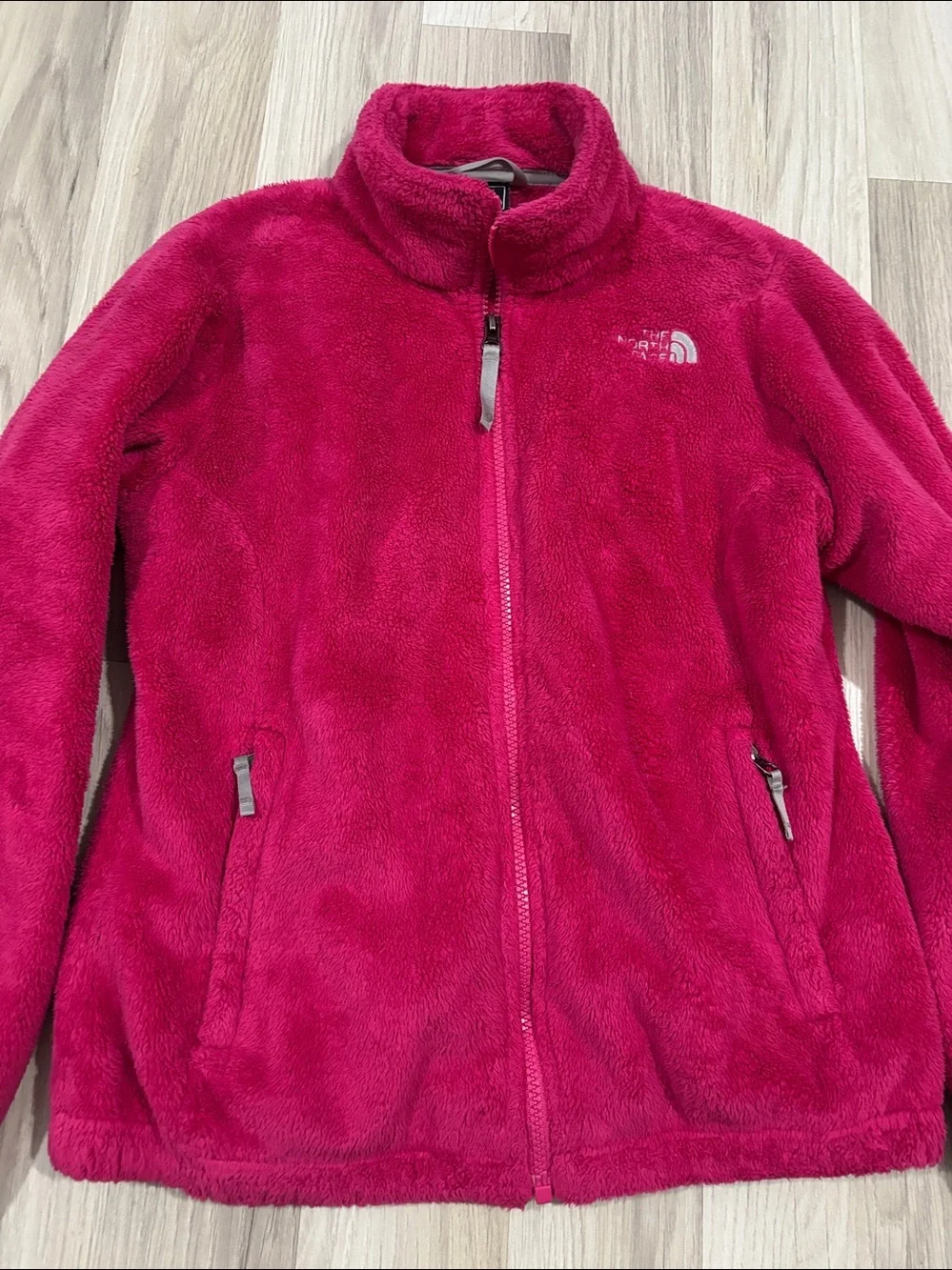Lot (2) The North Face Girls' Pink Fleece Jacket - Full Zip Size 14/16
